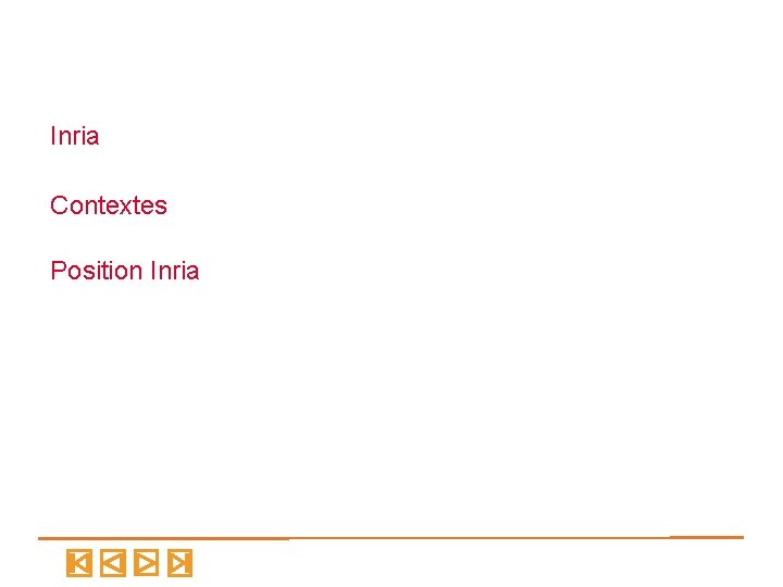 Inria Contextes Position Inria 11: 53 