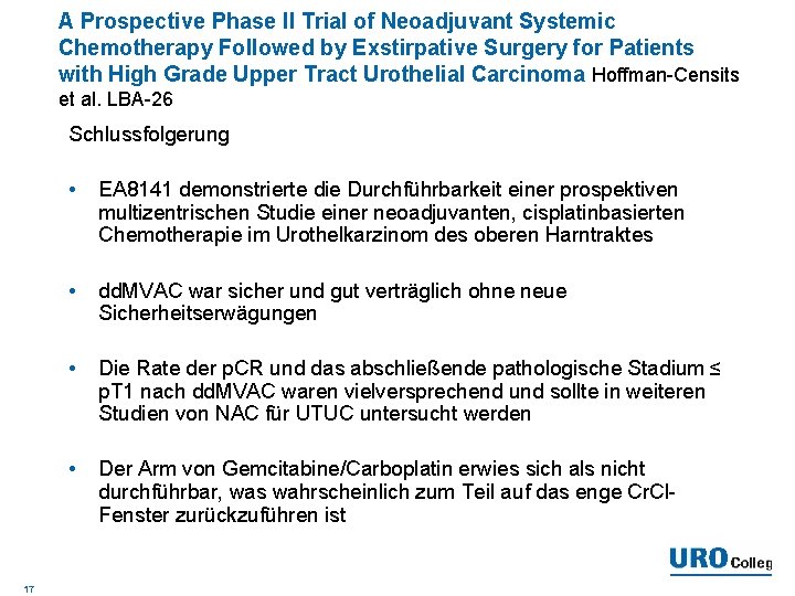 A Prospective Phase II Trial of Neoadjuvant Systemic Chemotherapy Followed by Exstirpative Surgery for