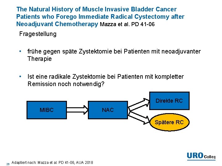 The Natural History of Muscle Invasive Bladder Cancer Patients who Forego Immediate Radical Cystectomy