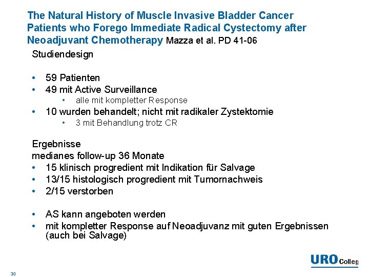 The Natural History of Muscle Invasive Bladder Cancer Patients who Forego Immediate Radical Cystectomy