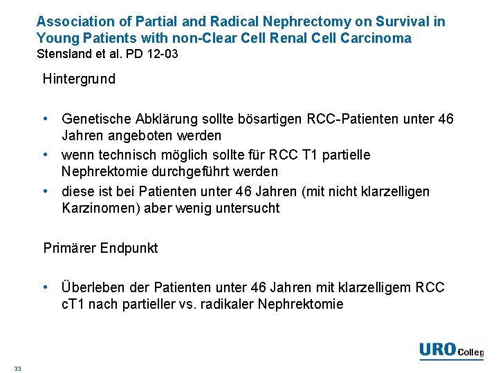 Association of Partial and Radical Nephrectomy on Survival in Young Patients with non-Clear Cell