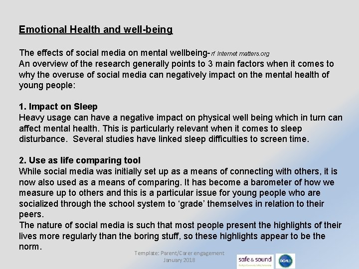 Emotional Health and well-being The effects of social media on mental wellbeing-rf Internet matters.