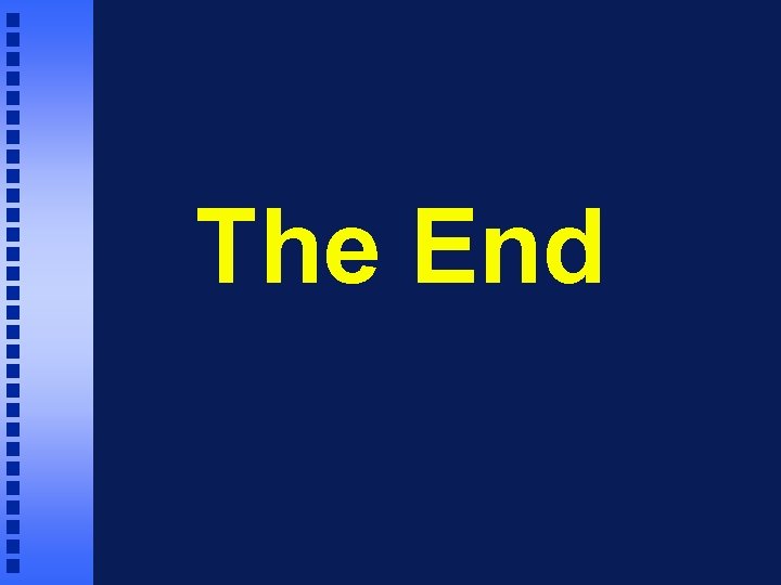 The End 