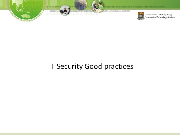 IT Security Good practices 