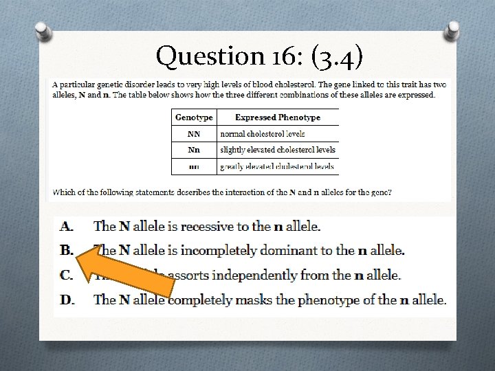 Question 16: (3. 4) 