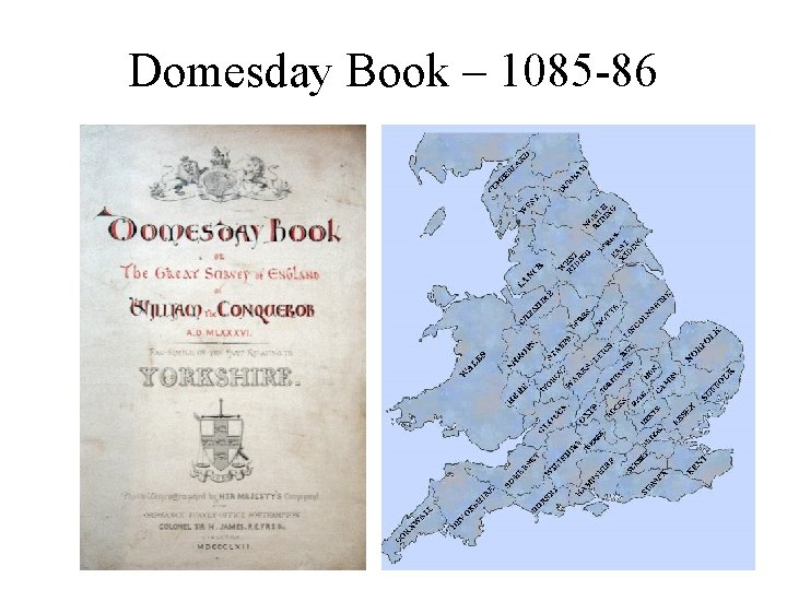Domesday Book – 1085 -86 