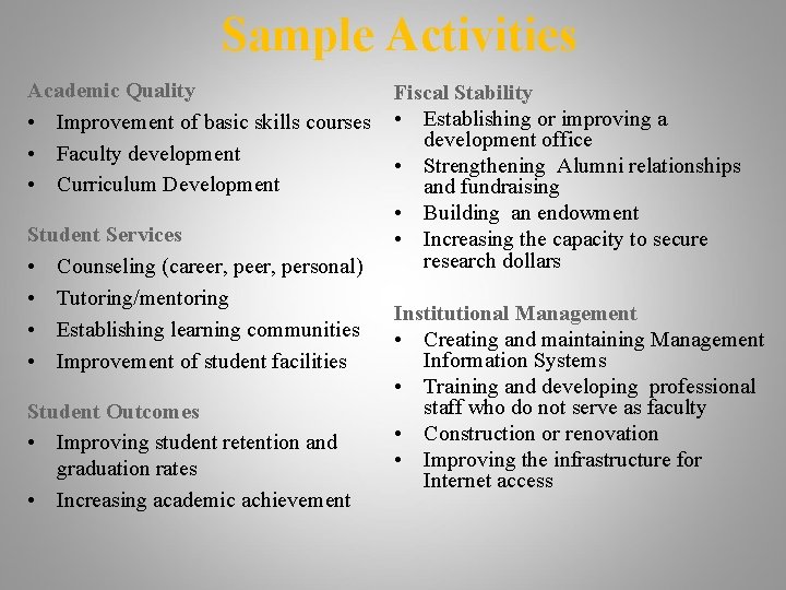 Api Asfa U S Department of Education APIASF Capacity Building