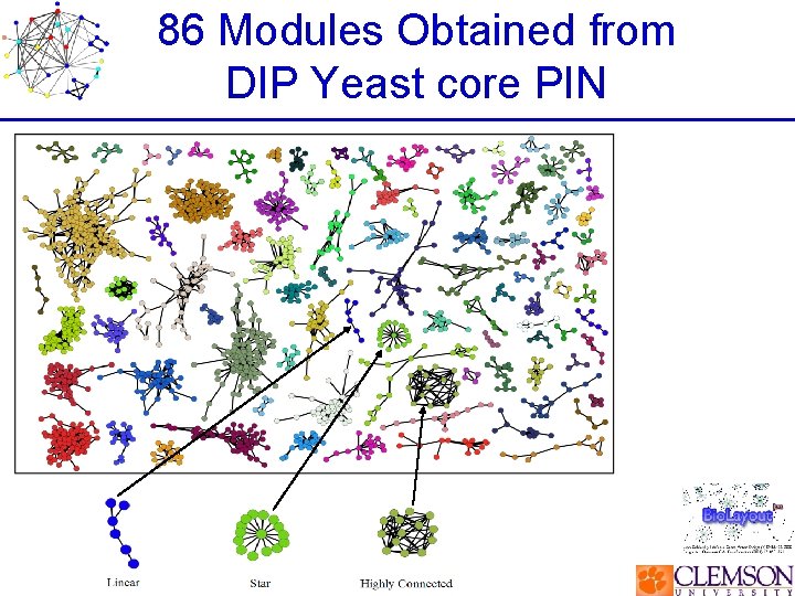 86 Modules Obtained from DIP Yeast core PIN 
