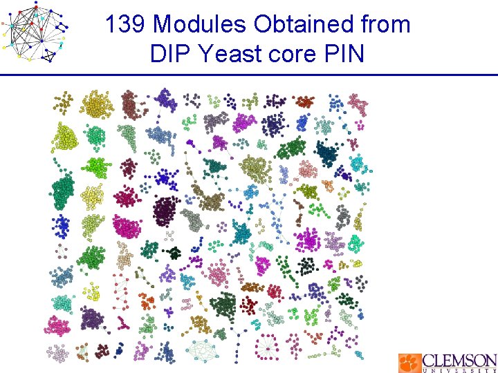 139 Modules Obtained from DIP Yeast core PIN 