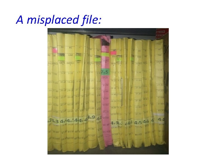 A misplaced file: 