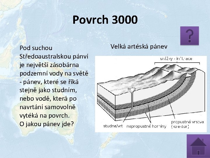 Povrch 3000 Pod suchou Středoaustralskou pánví je největší zásobárna podzemní vody na světě -