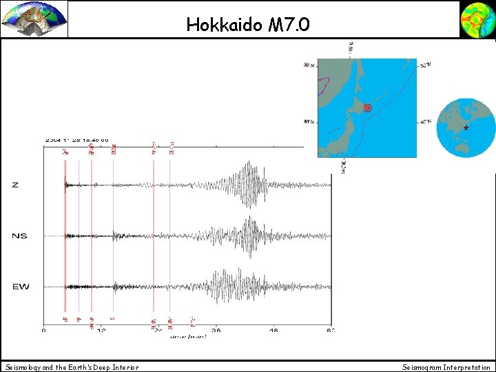 Hokkaido M 7. 0 Seismology and the Earth’s Deep Interior Seismogram Interpretation Hokkaido M 7. 0 Seismology and the Earth’s Deep Interior Seismogram Interpretation
