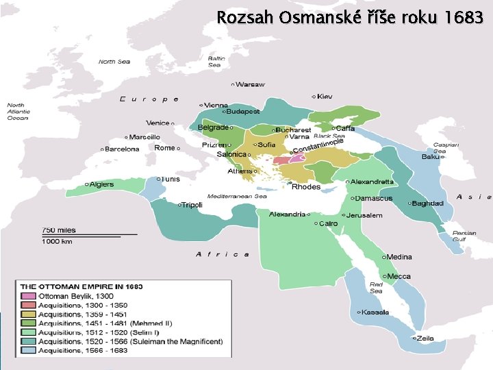Rozsah Osmanské říše roku 1683 