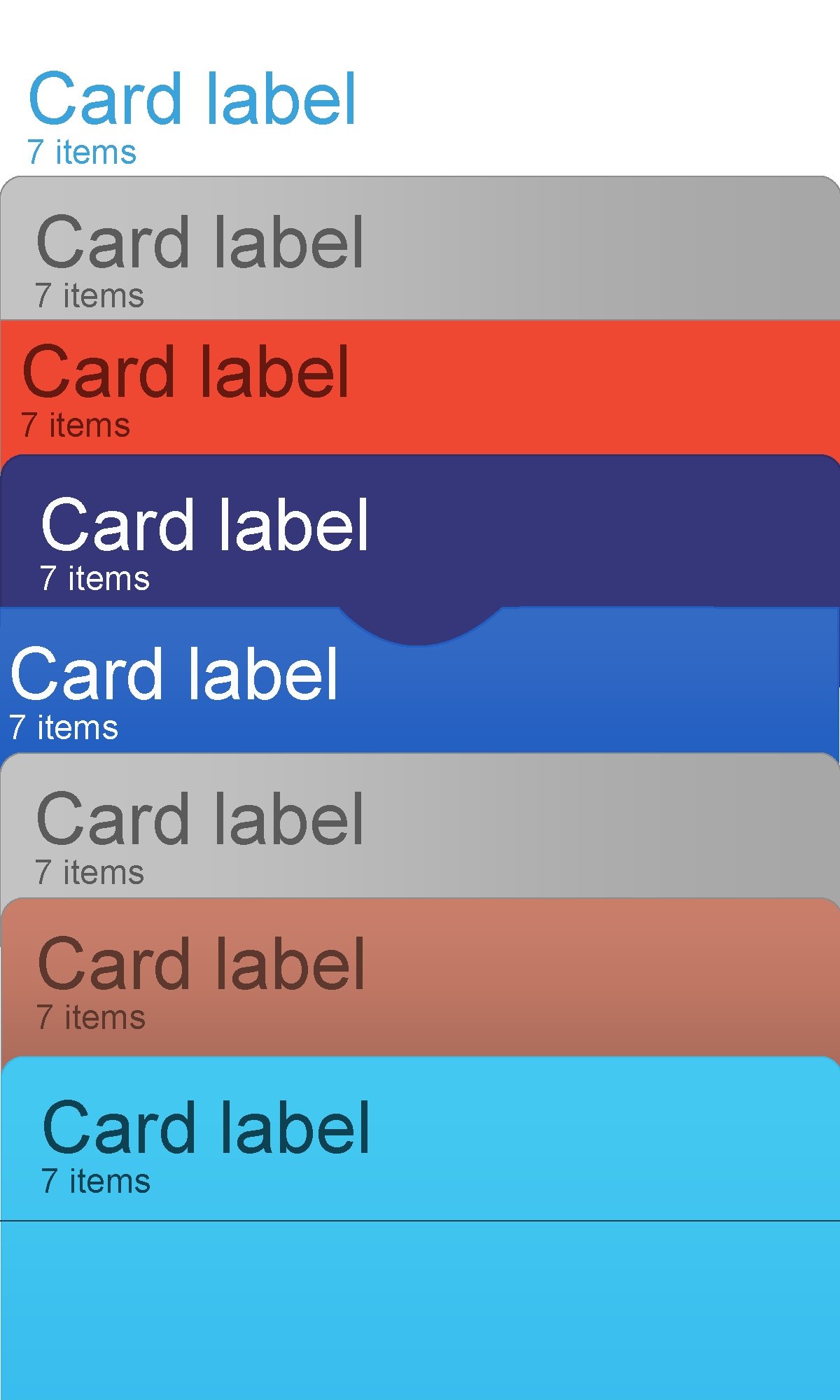 Card label 7 items Card label 7 items 