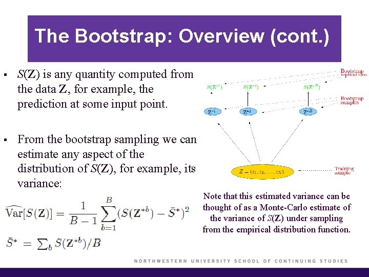 The Bootstrap: Overview (cont. ) § S(Z) is any quantity computed from the data