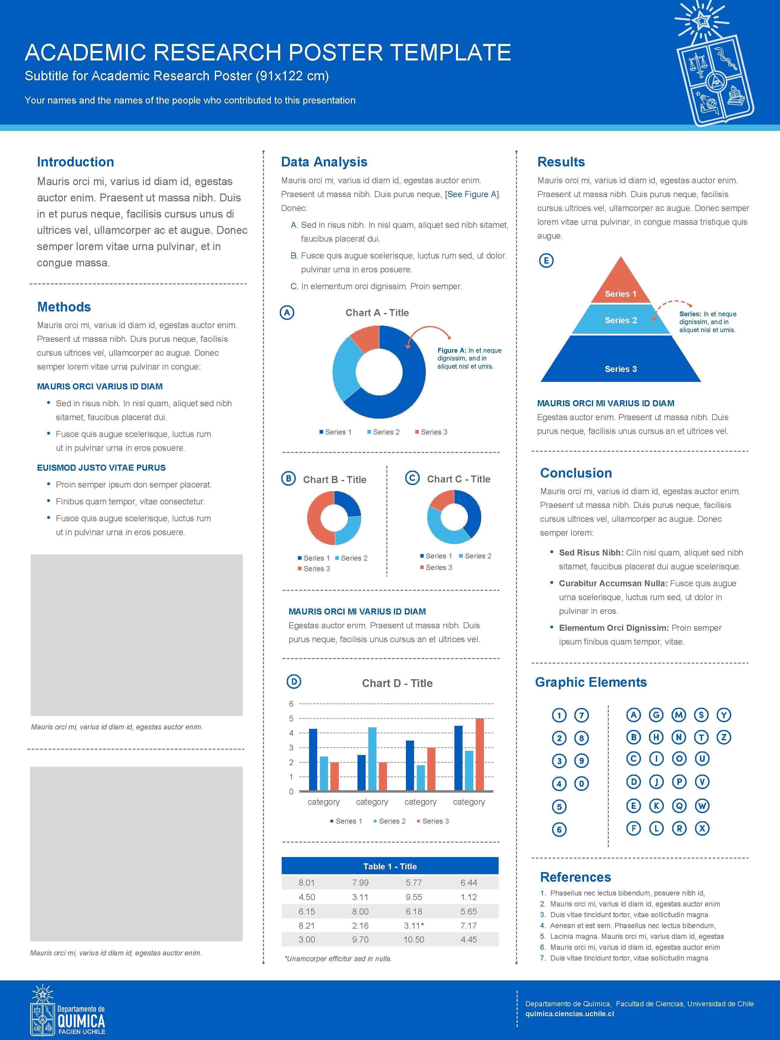 ACADEMIC RESEARCH POSTER TEMPLATE Subtitle for Academic Research Poster (91 x 122 cm) Your