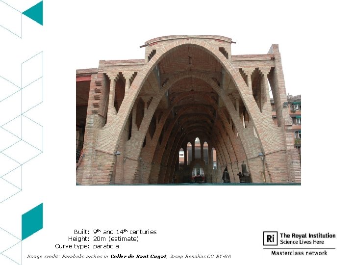 Built: 9 th and 14 th centuries Height: 20 m (estimate) Curve type: parabola