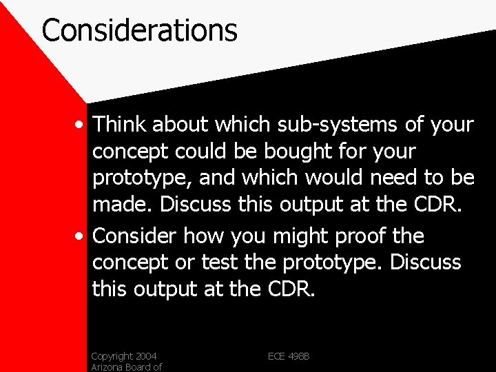 The Concept Design Review CDR ECE 498 A
