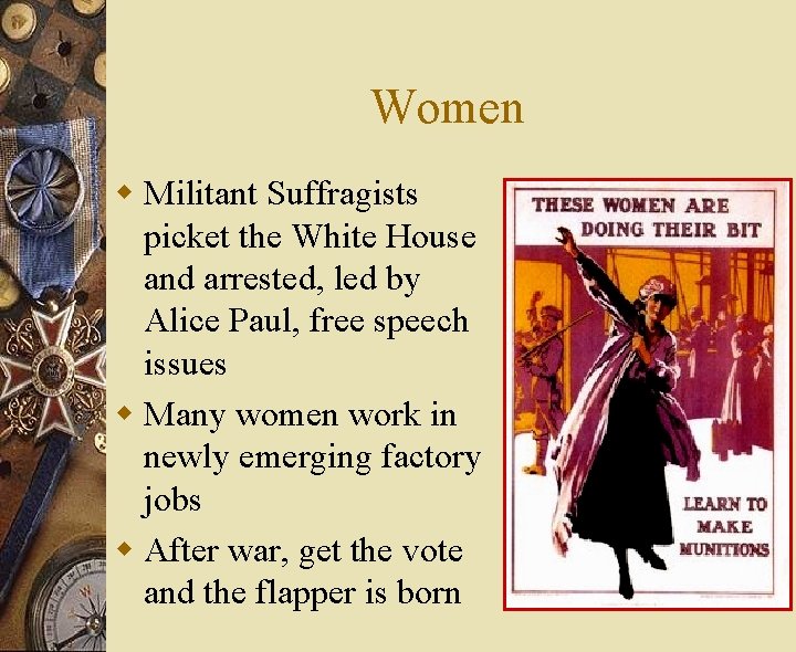 Women w Militant Suffragists picket the White House and arrested, led by Alice Paul, Women w Militant Suffragists picket the White House and arrested, led by Alice Paul,