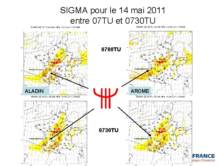 SIGMA pour le 14 mai 2011 entre 07 TU et 0730 TU 0700 TU SIGMA pour le 14 mai 2011 entre 07 TU et 0730 TU 0700 TU