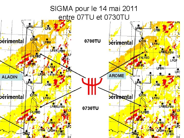 SIGMA pour le 14 mai 2011 entre 07 TU et 0730 TU 0700 TU SIGMA pour le 14 mai 2011 entre 07 TU et 0730 TU 0700 TU