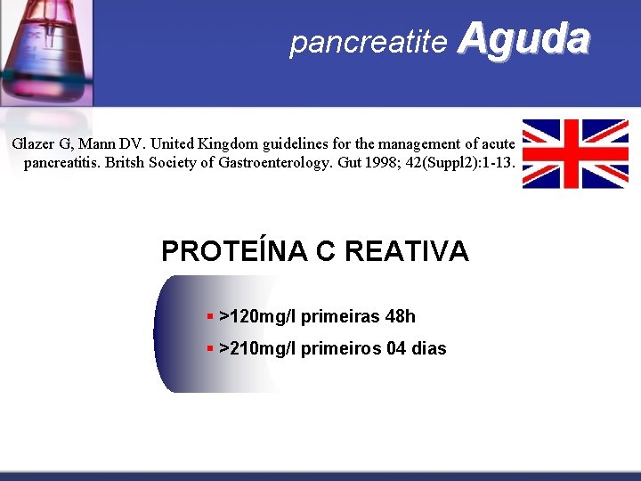 pancreatite Aguda Glazer G, Mann DV. United Kingdom guidelines for the management of acute