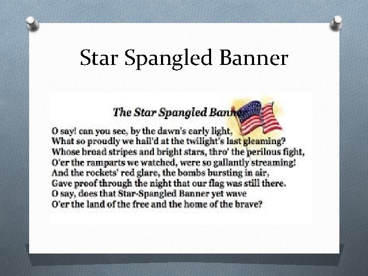 Star Spangled Banner 