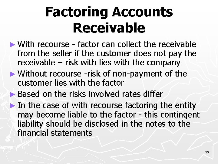 CURRENT ASSETS EMBA 2005 Economic Consequences of Accounting
