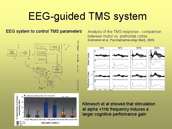 EEG-guided TMS system EEG system to control TMS parameters Analysis of the TMS response EEG-guided TMS system EEG system to control TMS parameters Analysis of the TMS response