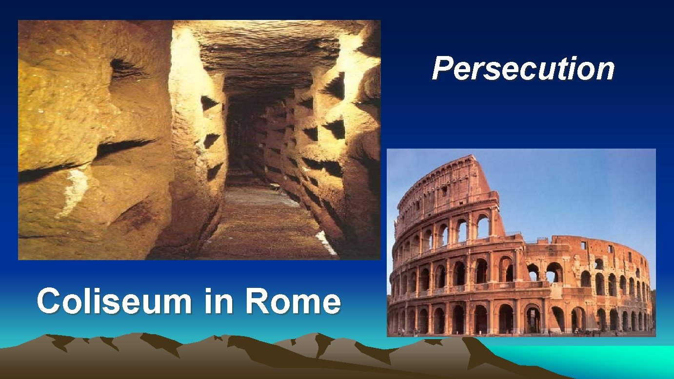 Persecution Coliseum in Rome Persecution Coliseum in Rome