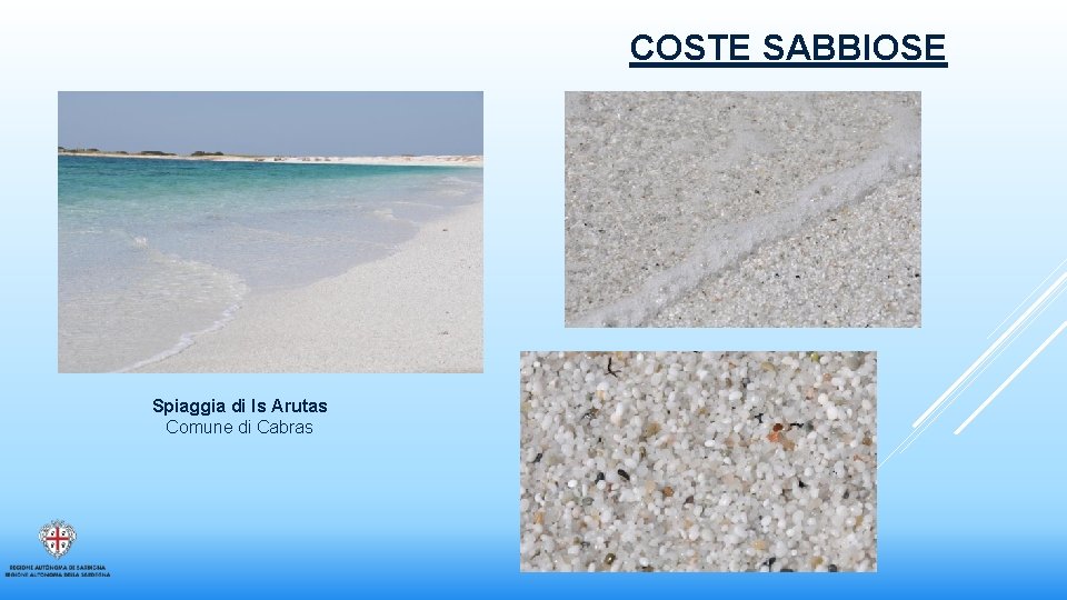 COSTE SABBIOSE Spiaggia di Is Arutas Comune di Cabras 