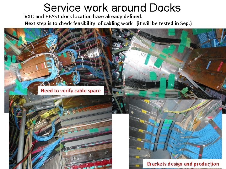 Service work around Docks VXD and BEAST dock location have already defined. Next step