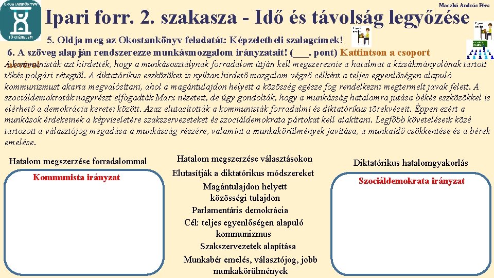 Maczkó András Pécs Ipari forr. 2. szakasza - Idő és távolság legyőzése 5. Oldja