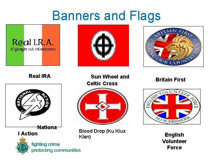 Banners and Flags Real IRA sun Wheel and Celtic Cross Nationa l Action Blood