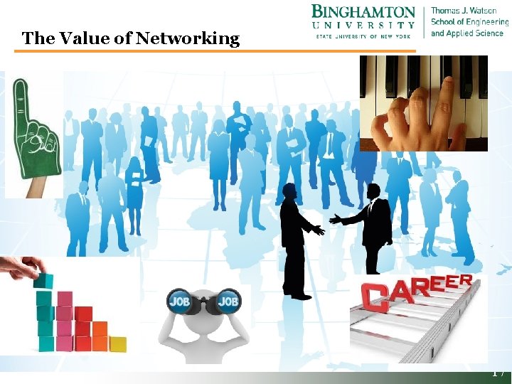 The Value of Networking Binghamton University 17 