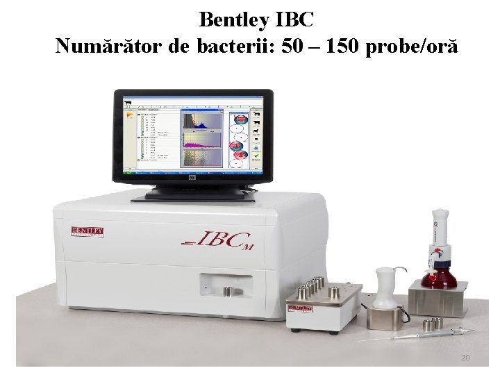 Bentley IBC Numărător de bacterii: 50 – 150 probe/oră 20 