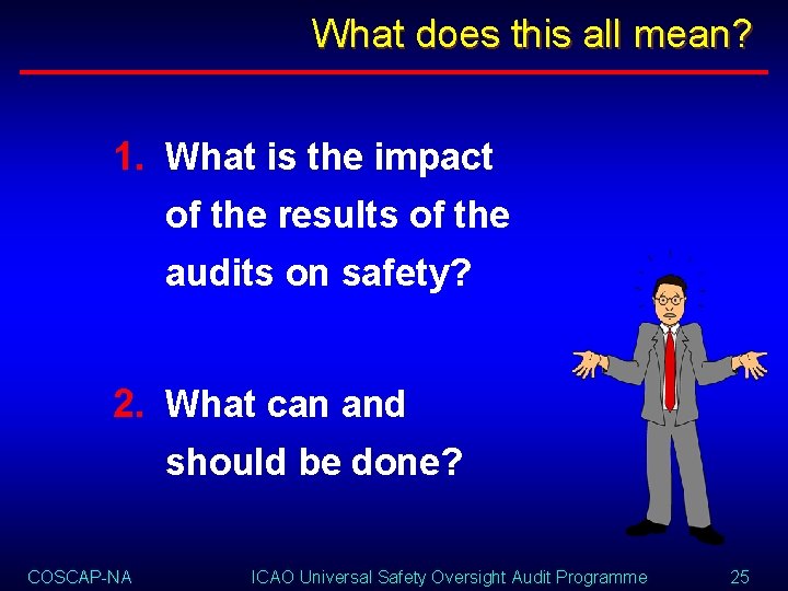 What does this all mean? 1. What is the impact of the results of
