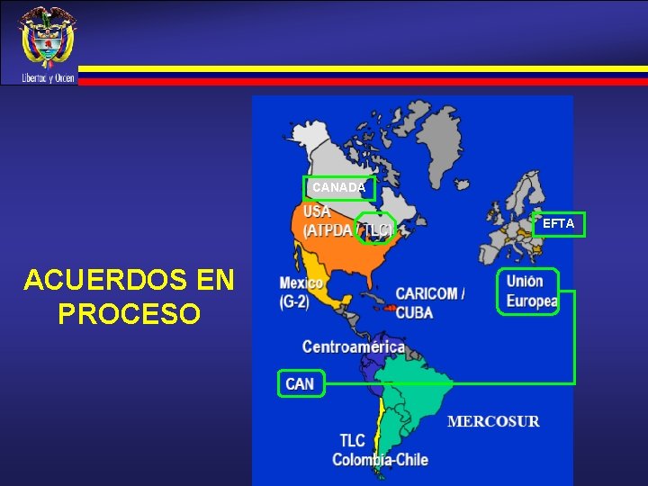 CANADA EFTA ACUERDOS EN PROCESO 18% CANADA EFTA ACUERDOS EN PROCESO 18%