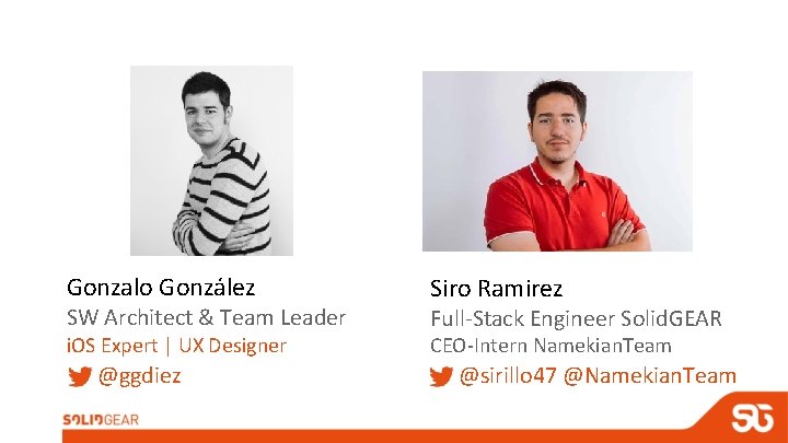 Gonzalo González SW Architect & Team Leader i. OS Expert | UX Designer @ggdiez