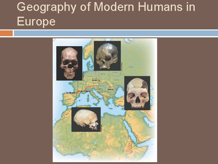 Geography of Modern Humans in Europe 