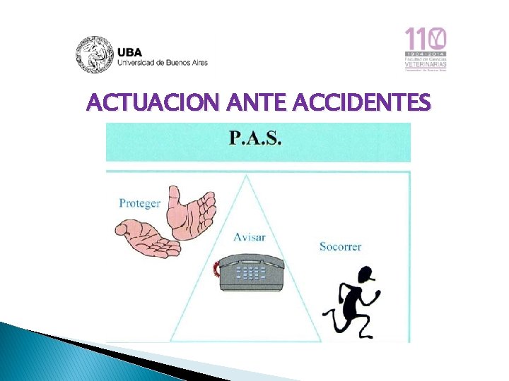 ACTUACION ANTE ACCIDENTES 