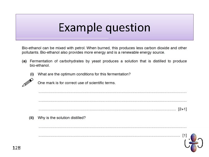 Example question 128 