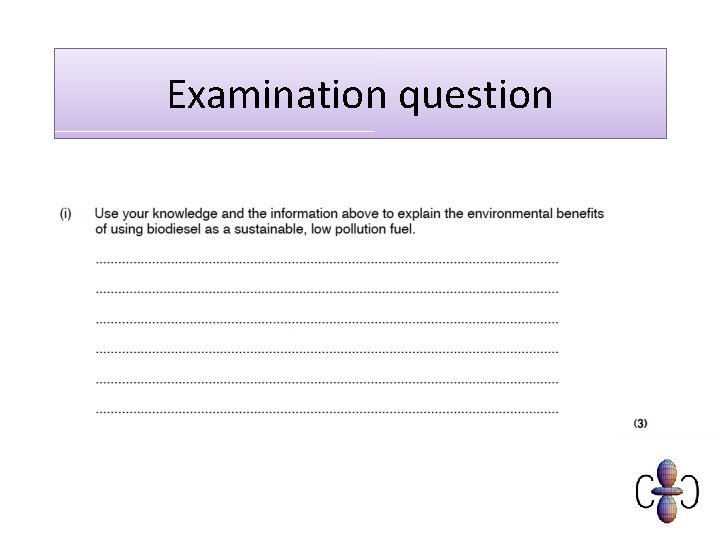 Examination question 