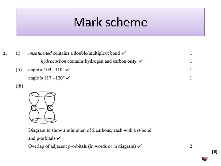 Mark scheme 