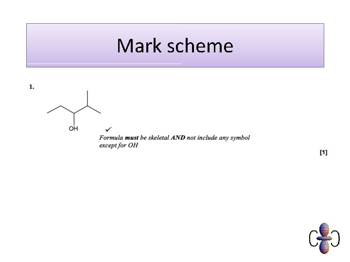 Mark scheme 