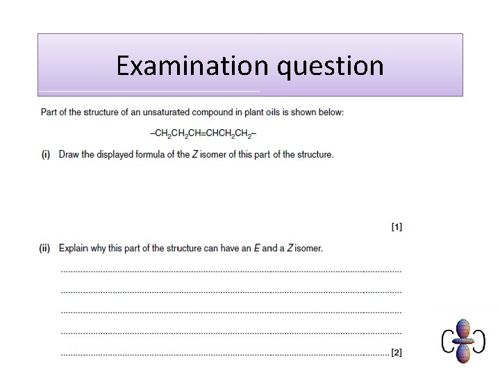 Examination question 