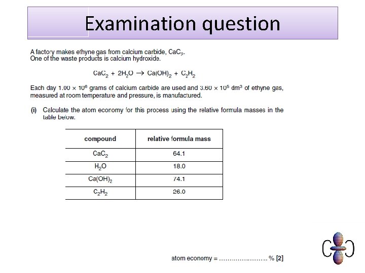 Examination question 