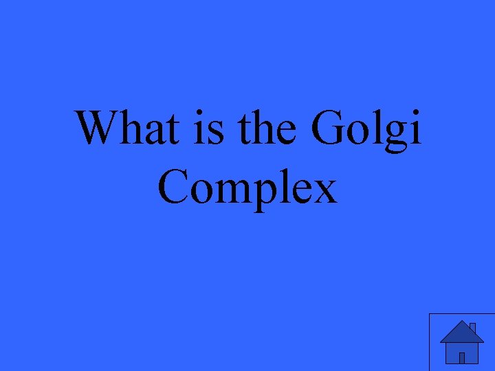 What is the Golgi Complex 