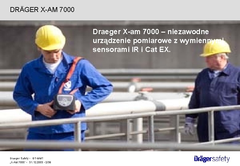 DRÄGER X-AM 7000 Draeger X-am 7000 – niezawodne urządzenie pomiarowe z wymiennymi sensorami IR