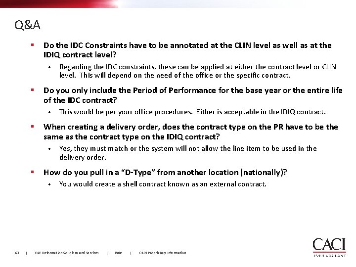 Q&A § Do the IDC Constraints have to be annotated at the CLIN level